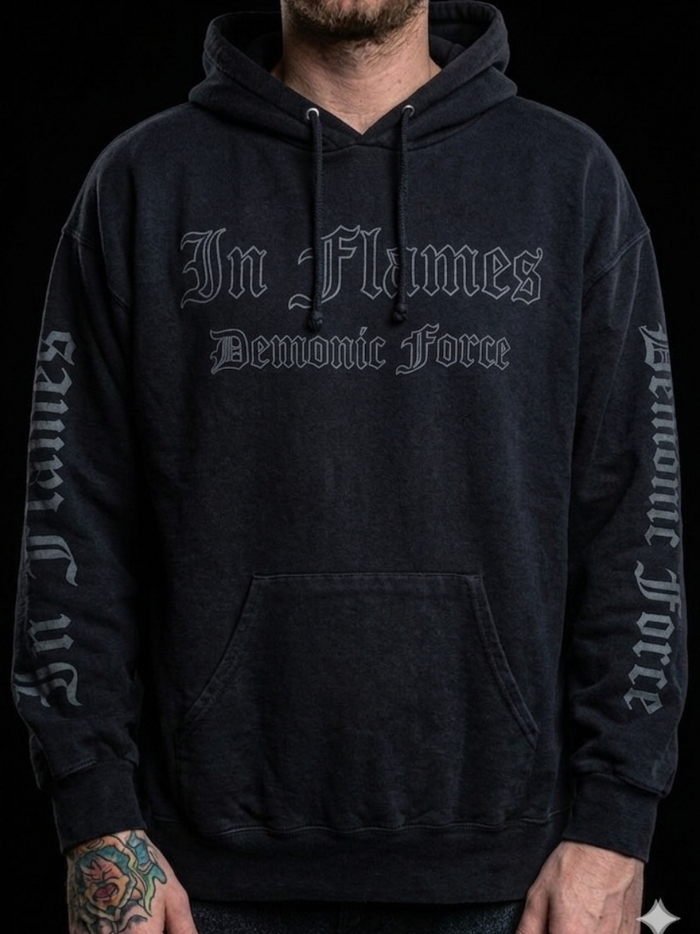 Vintage In Flames "Demonic Force" Hoodie XL - Late 90s/Y2K Melodic Death Metal